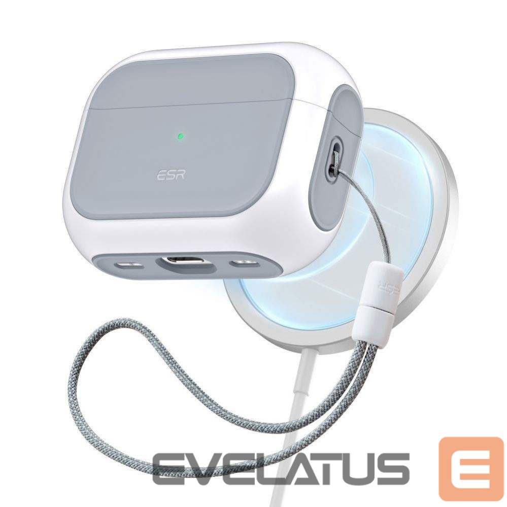 Back panel cover ESR ESR Orbit Halolock with MagSafe for Apple AirPods Pro 1 / 2 - White