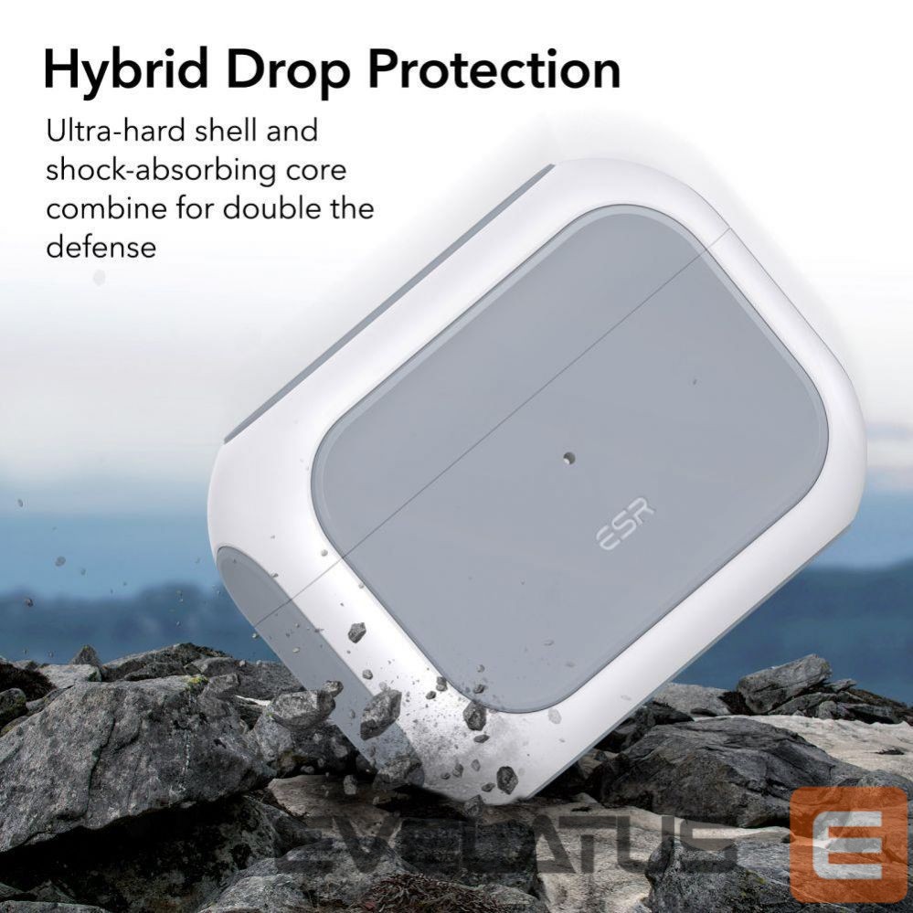 Back panel cover ESR ESR Orbit Halolock with MagSafe for Apple AirPods Pro 1 / 2 - White