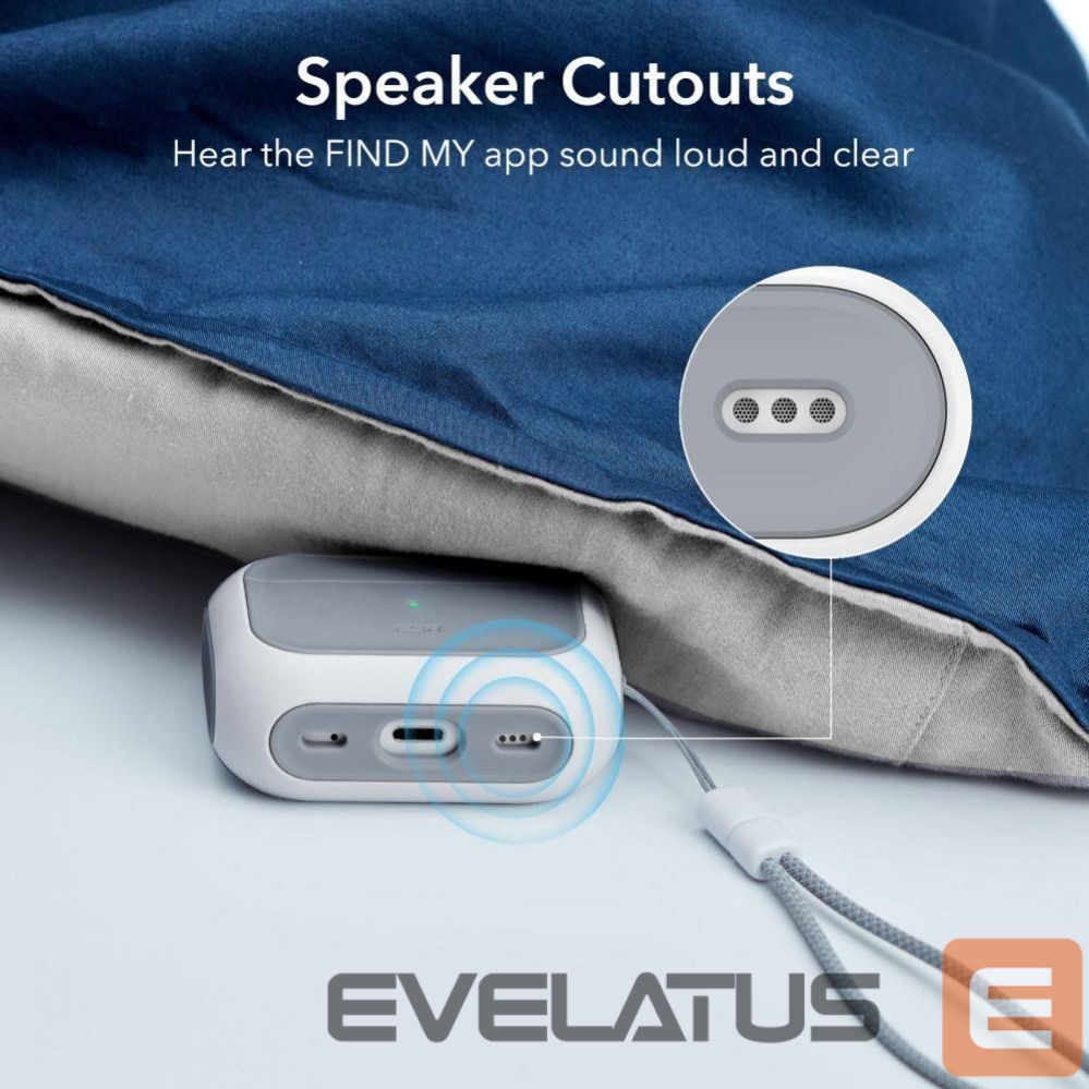 Back panel cover ESR ESR Orbit Halolock with MagSafe for Apple AirPods Pro 1 / 2 - White