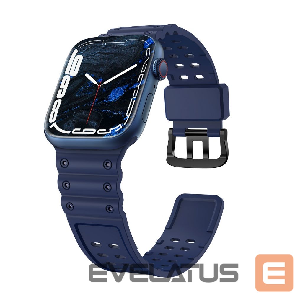 Back panel cover Hurtel - Strap Triple Protection for Apple Watch 38 / 40 / 41 mm band bracelet - navy blue
