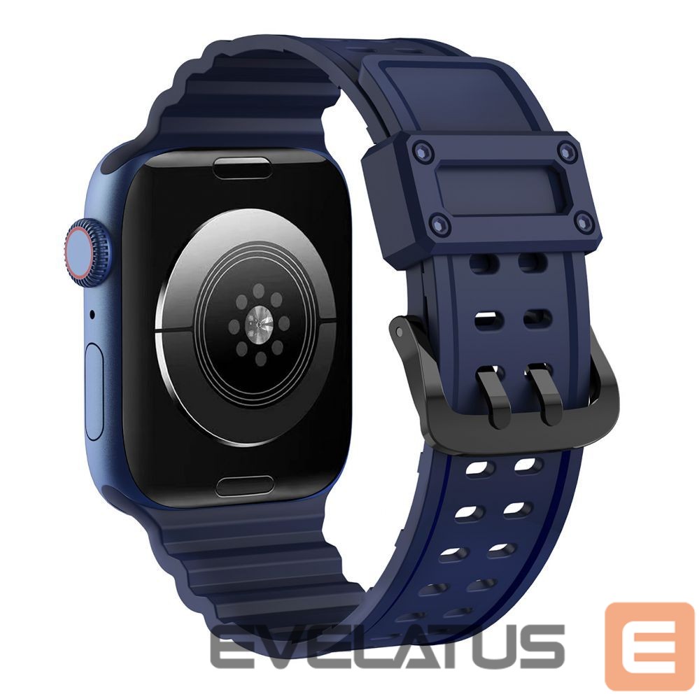 Back panel cover Hurtel - Strap Triple Protection for Apple Watch 38 / 40 / 41 mm band bracelet - navy blue