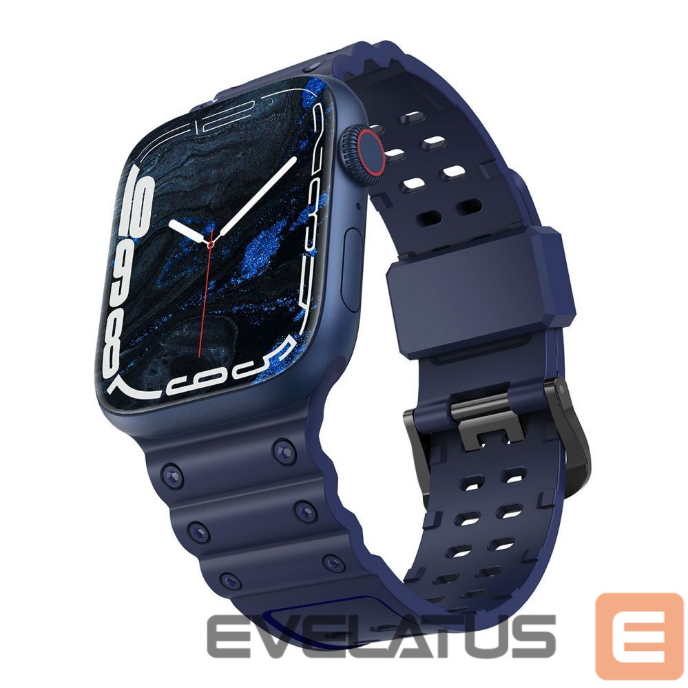 Back panel cover Hurtel - Strap Triple Protection for Apple Watch 38 / 40 / 41 mm band bracelet - navy blue