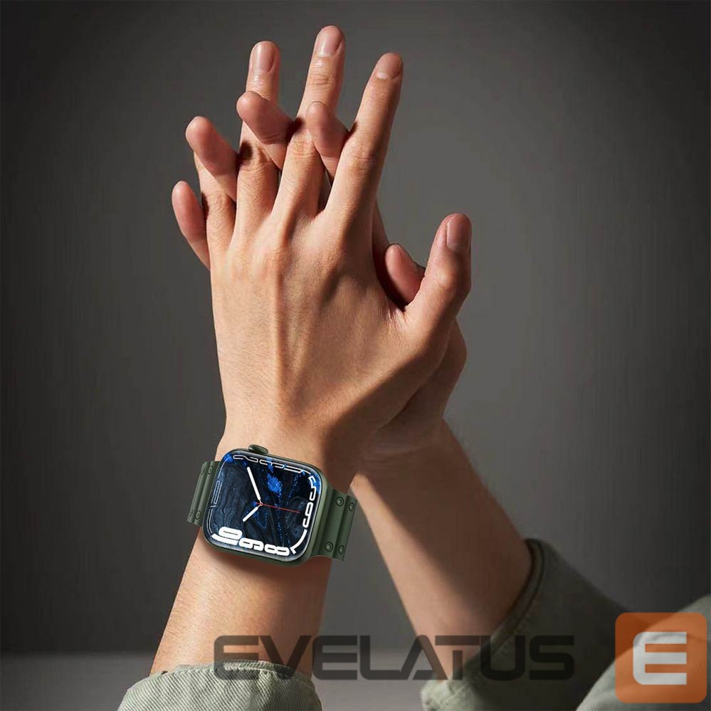 Back panel cover Hurtel - Strap Triple Protection for Apple Watch 38 / 40 / 41 mm band bracelet - navy blue