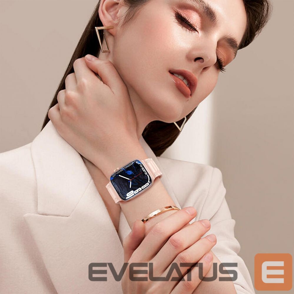 Back panel cover Hurtel - Strap Triple Protection for Apple Watch 38 / 40 / 41 mm band bracelet - navy blue