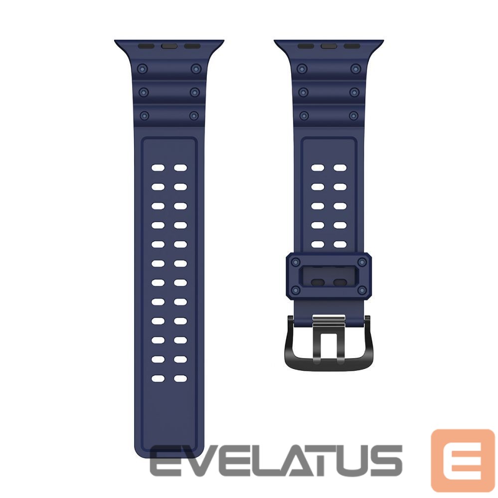 Back panel cover Hurtel - Strap Triple Protection for Apple Watch 38 / 40 / 41 mm band bracelet - navy blue