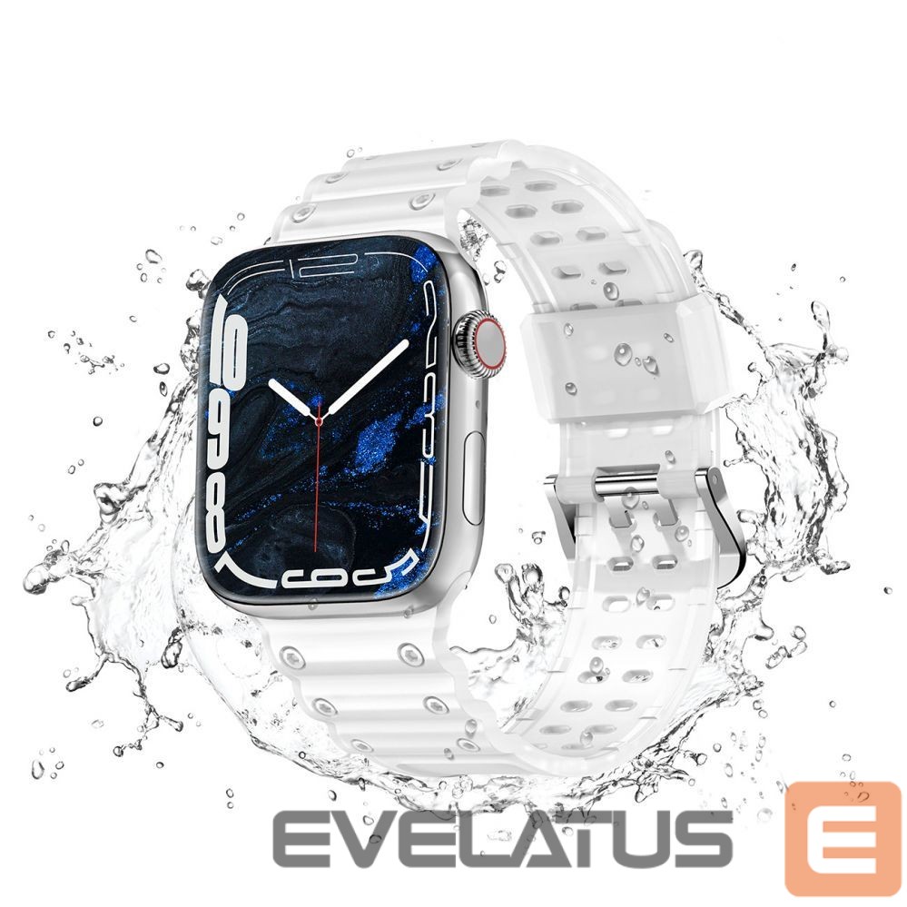 Back panel cover Hurtel - Strap Triple Protection for Apple Watch 42 / 44 / 45 / 49 mm band bracelet - transparent