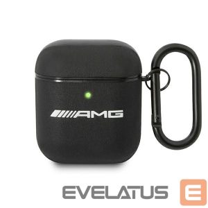 Back panel cover Mercedes-Benz  AMG AMA2SLWK AirPods cover black/black Leather 