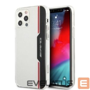 Back panel cover Mercedes-Benz  AMG Electroplate Vertical case for iPhone 12 / iPhone 12 Pro - transparent 