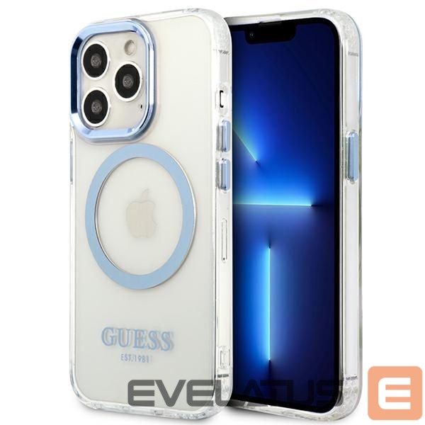 Back panel cover Guess Blue || Transparent
