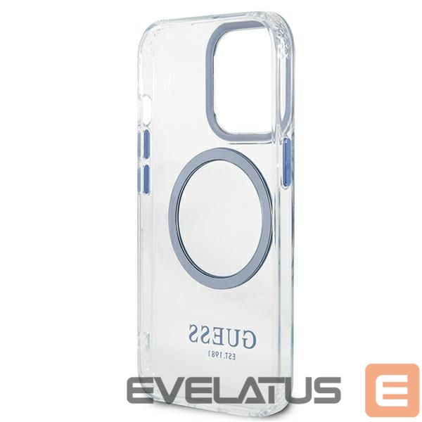 Back panel cover Guess Blue || Transparent