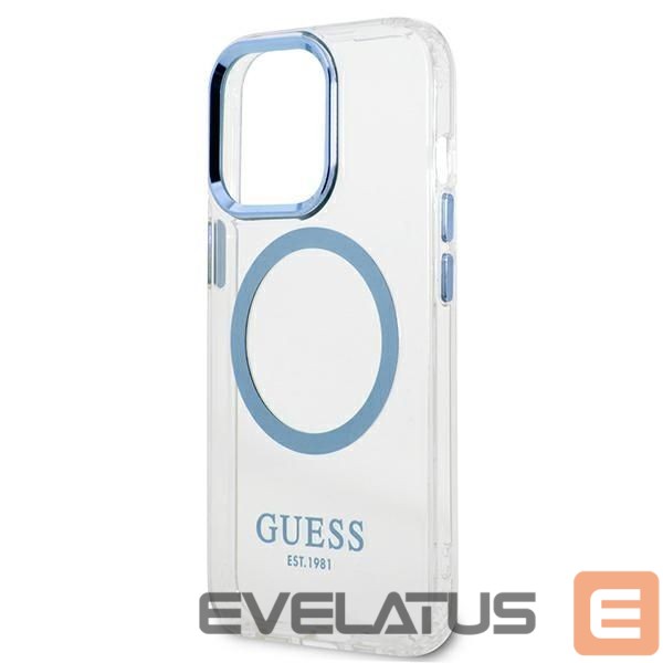 Back panel cover Guess Blue || Transparent