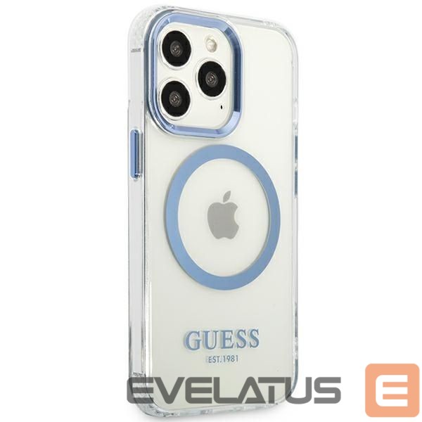Back panel cover Guess Blue || Transparent