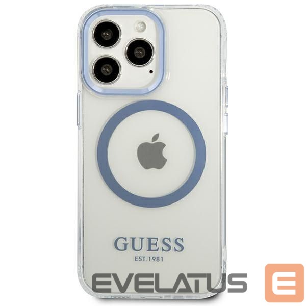 Back panel cover Guess Blue || Transparent