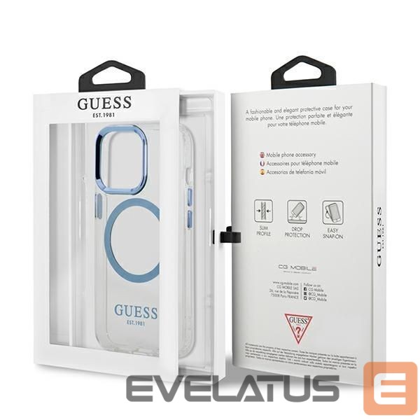 Back panel cover Guess Blue || Transparent
