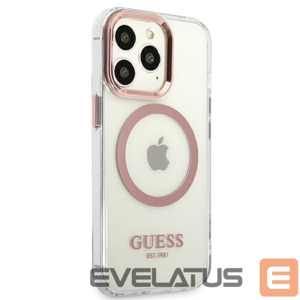 Back panel cover Guess Pink || Transparent