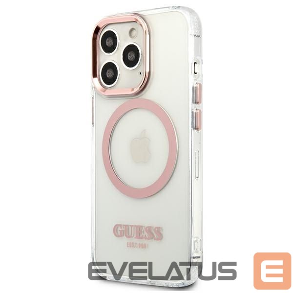 Back panel cover Guess Pink || Transparent