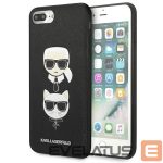 Back panel cover Karl Lagerfeld  Karl Lagerfeld Saffiano Karl&Choupette Head case for iPhone 7 Plus / iPhone 8 Plus - black 