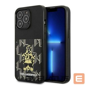 Back panel cover Karl Lagerfeld  Karl Lagerfeld Karlimals Cardslot case for iPhone 13 Pro / iPhone 13 - black 