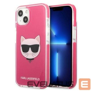 Back panel cover Karl Lagerfeld  Karl Lagerfeld Choupette Head case for iPhone 13 - fuchsia 