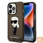 Back panel cover Karl Lagerfeld  Karl Lagerfeld KLHCP14LHNIKTCK iPhone 14 Pro 6.1" black/black hardcase Ikonik Karl Lagerfeld 