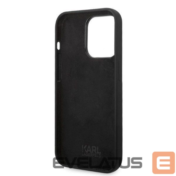 Back panel cover Karl Lagerfeld Karl Lagerfeld Silicone Ikonik case for iPhone 14 Pro - black