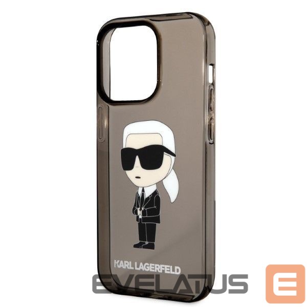 Back panel cover Karl Lagerfeld Karl Lagerfeld Ikonik Karl case for iPhone 14 Pro Max - black