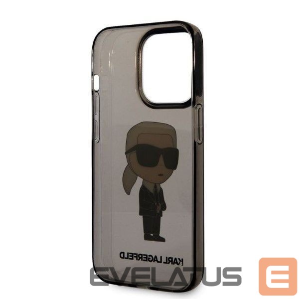 Back panel cover Karl Lagerfeld Karl Lagerfeld Ikonik Karl case for iPhone 14 Pro Max - black