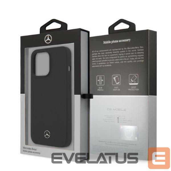 Back panel cover Mercedes-Benz Mercedes Silicone Line MagSafe case for iPhone 13 Pro / iPhone 13 - black