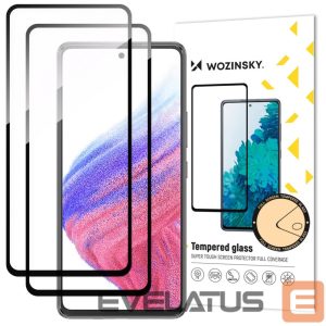 Protective glass Wozinsky  Wozinsky 2x Full Glue Tempered Glass Samsung Galaxy A54 5G 9H Full Screen Tempered Glass with Black Frame 