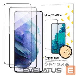 Protective glass Wozinsky  Wozinsky 2x Full Glue Tempered Glass Samsung Galaxy S23+ 9H Full Screen Tempered Glass with Black Frame 