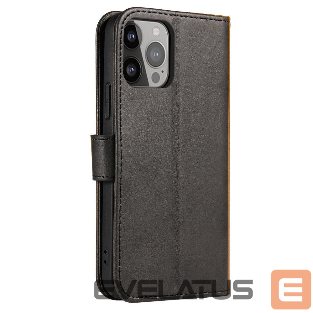Back panel cover Hurtel Magnet Case case for Realme 10 Pro+ flip cover wallet stand black
