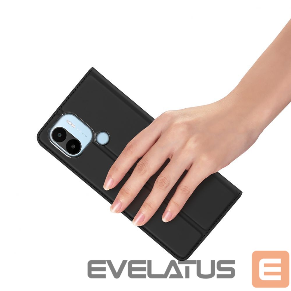 Back panel cover Dux Ducis Dux Ducis Skin Pro Case for Xiaomi Redmi A1+ Flip Card Wallet Stand Black