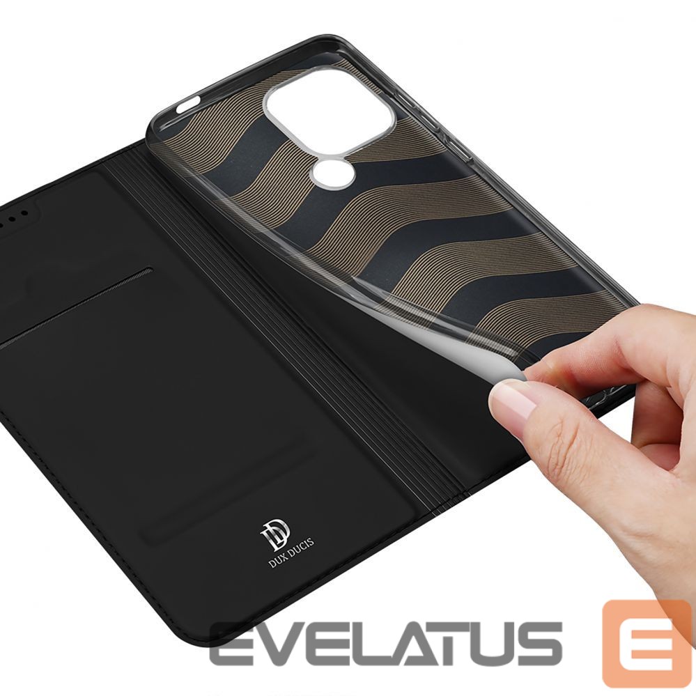 Back panel cover Dux Ducis Dux Ducis Skin Pro Case for Xiaomi Redmi A1+ Flip Card Wallet Stand Black