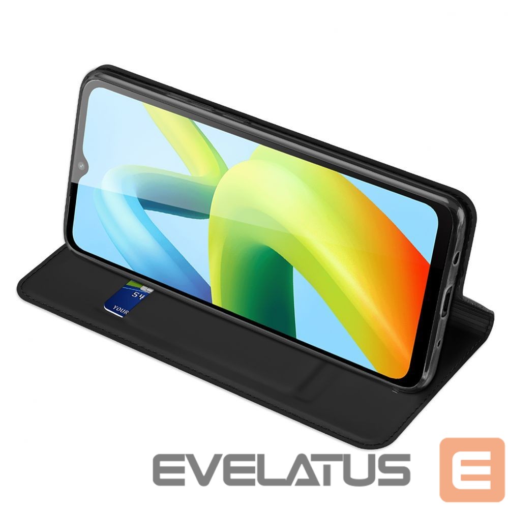 Back panel cover Dux Ducis Dux Ducis Skin Pro Case for Xiaomi Redmi A1+ Flip Card Wallet Stand Black
