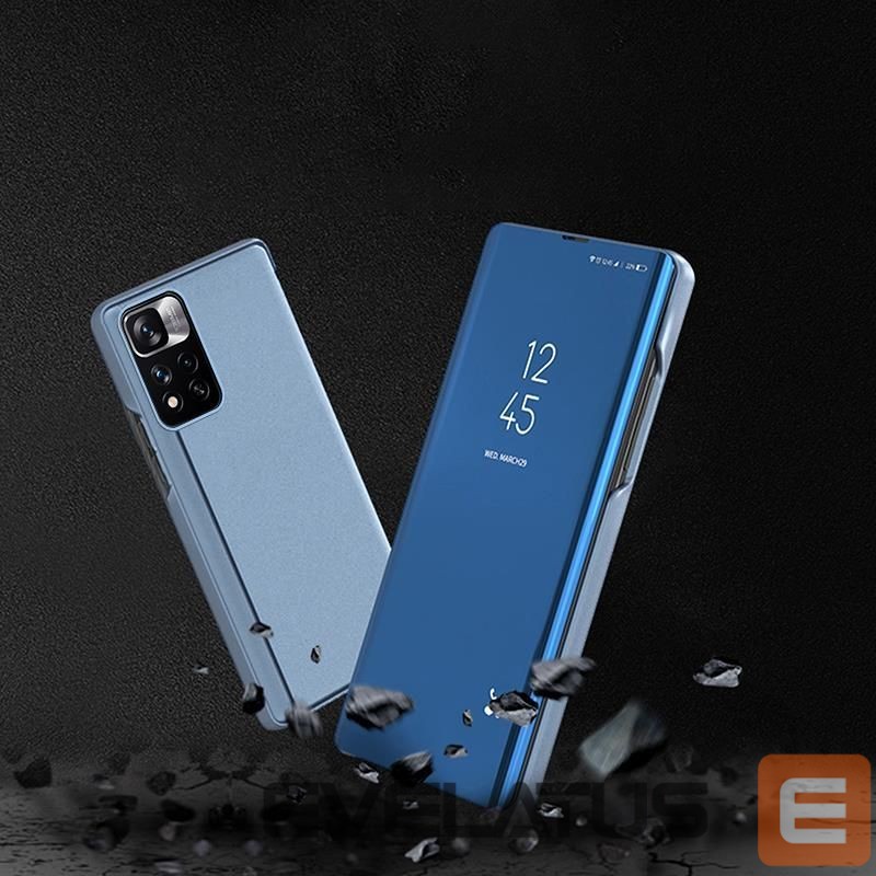 Back panel cover Hurtel Clear View Case cover for Realme C33 flip cover black