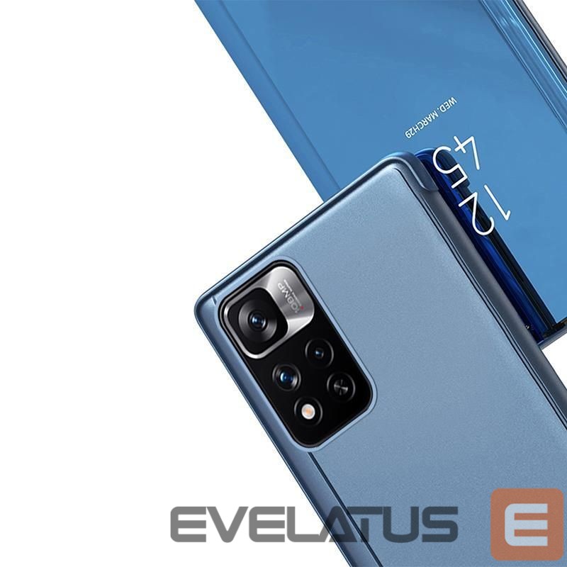 Back panel cover Hurtel Clear View Case cover for Realme C33 flip cover black