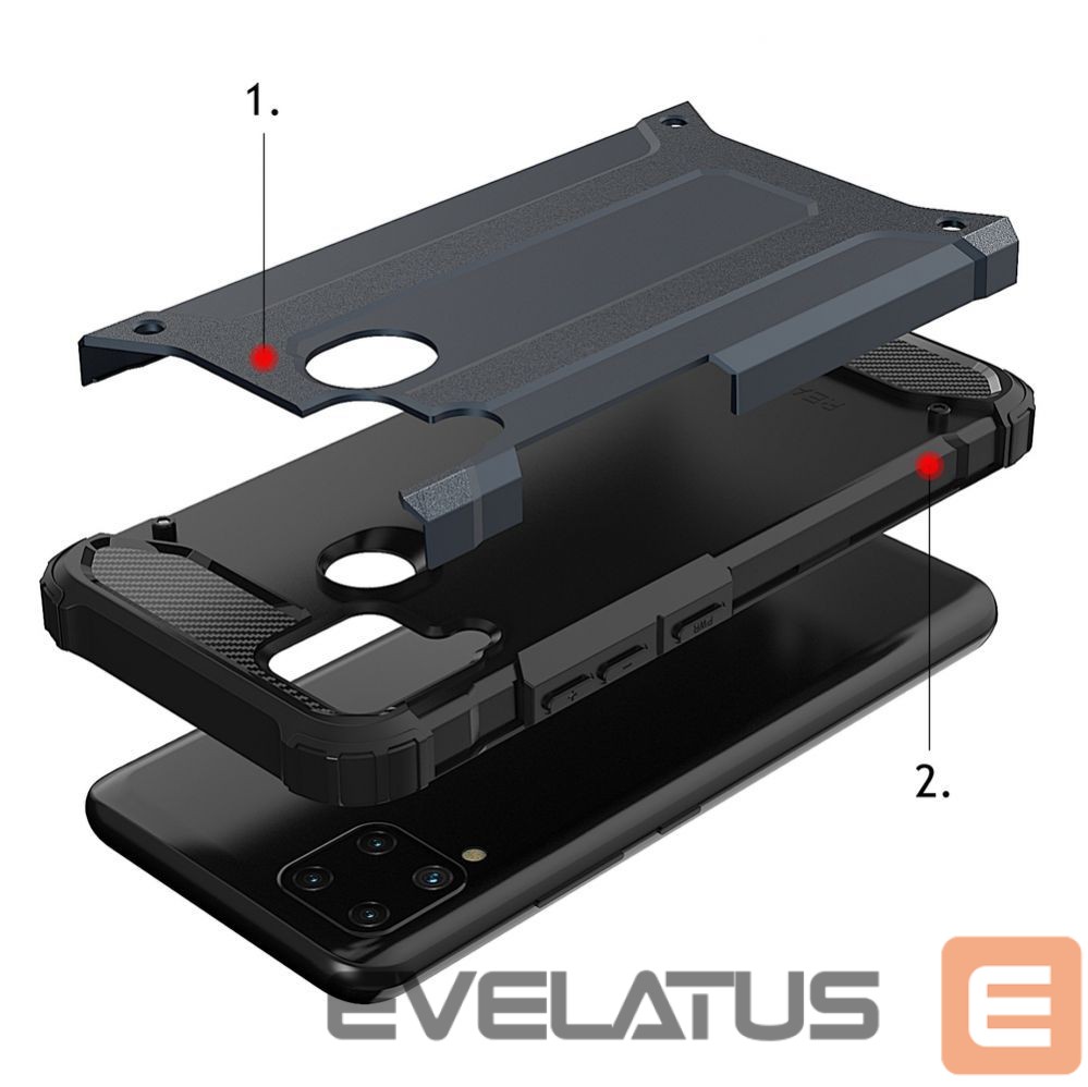 Back panel cover Hurtel Hybrid Armor case for Realme 10 5G / Realme 9i 5G armored hybrid case black