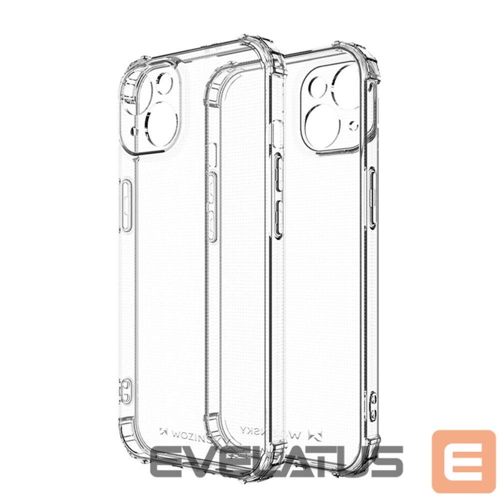 Back panel cover Wozinsky Wozinsky Anti Shock case for iPhone 14 Plus transparent transparent case