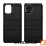 Back panel cover Hurtel  Carbon Case for Realme 10 5G / Realme 9i 5G Flexible Silicone Carbon Cover Black 