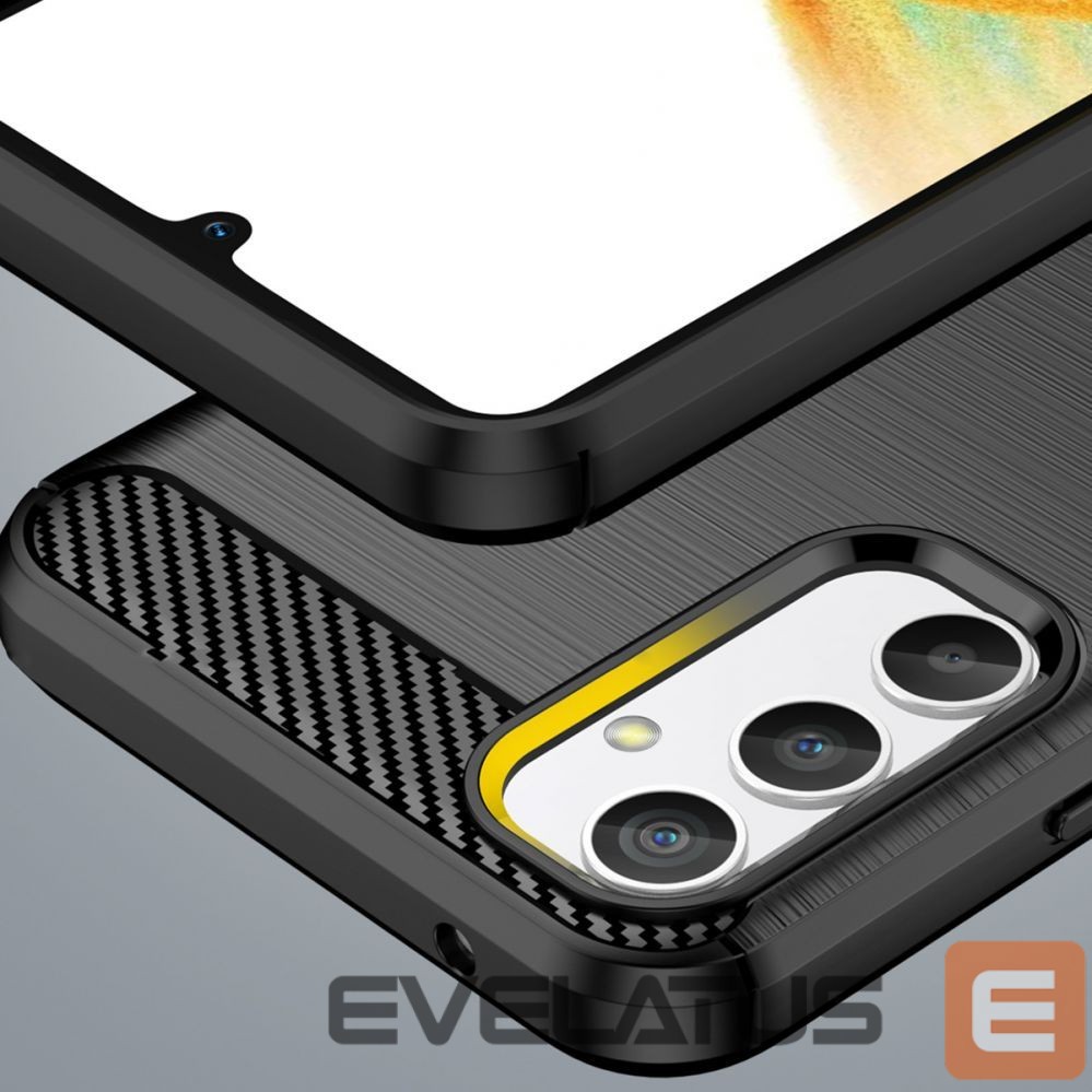 Back panel cover Hurtel Carbon Case case for Realme 10 Pro flexible silicone carbon cover black