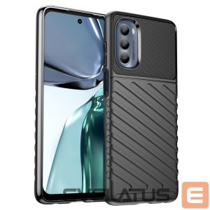 Back panel cover Hurtel  Thunder Case for Motorola Moto G62 5G silicone armor case black 