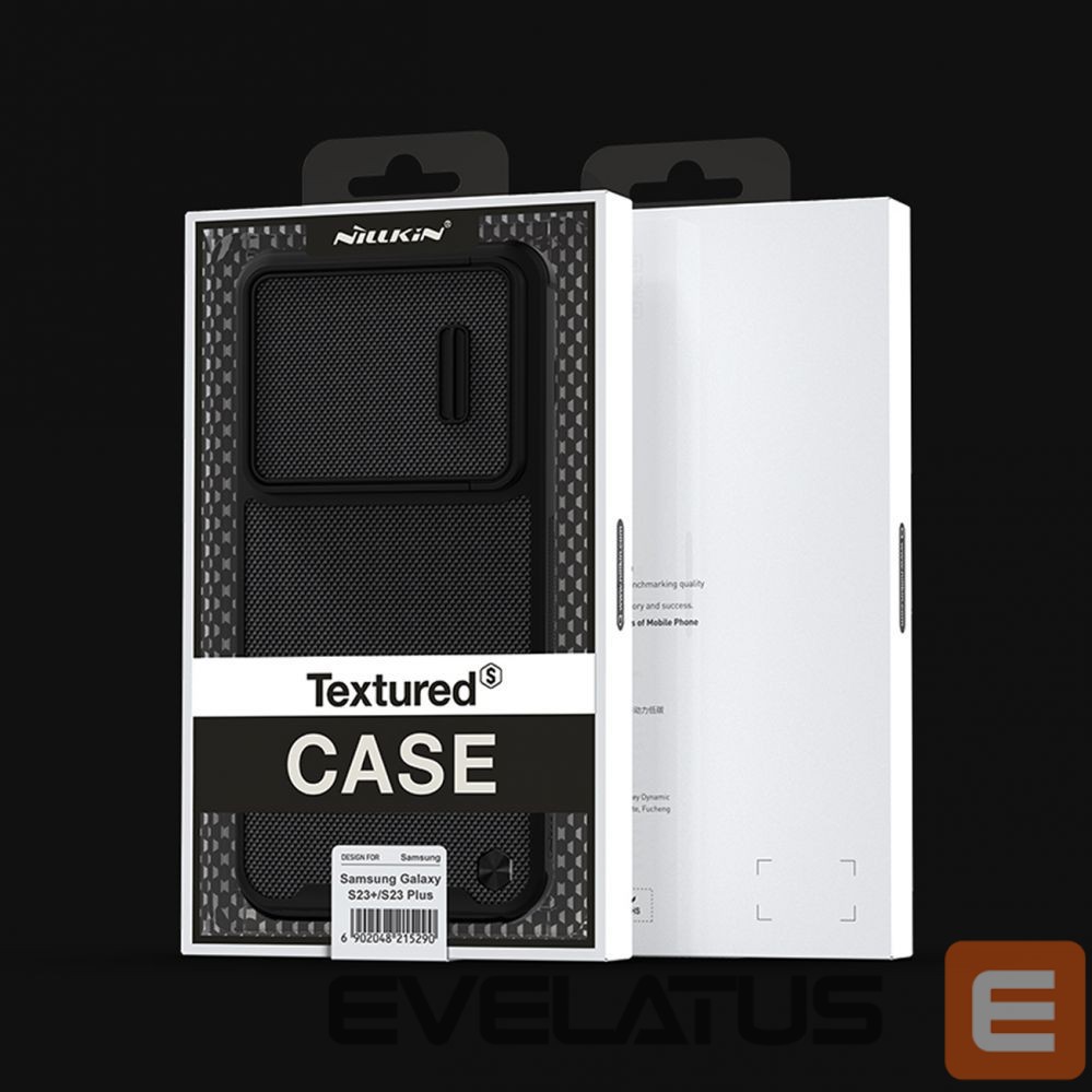 Back panel cover Nillkin Nillkin Textured S Case for Samsung Galaxy S23, armored cover with camera cover, black