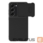 Back panel cover Nillkin  Nillkin Synthetic Fiber S Case for Samsung Galaxy S23+, camera cover, black