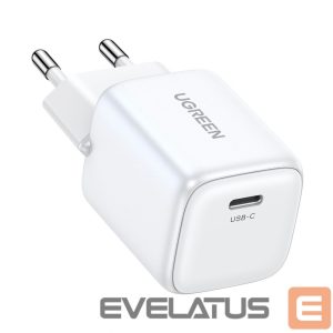 Adapter Ugreen  Nexode mini CD318 15324 GaN 20W USB-C PD 3.0 / QC 4.0 network charger White