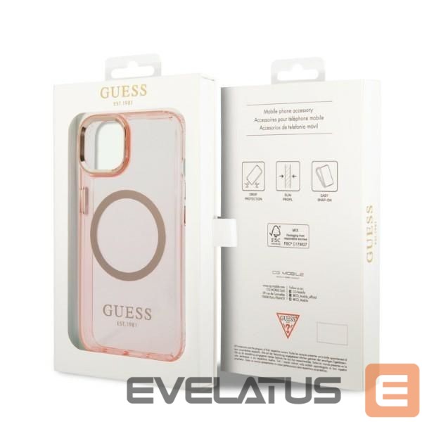 Back panel cover Guess Pink