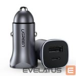 Auto charger Ugreen  CD130 USB-A / USB-C 30W Car Charger Grey