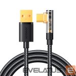 Cable Joyroom  Joyroom Gaming Cable S-UC027A6 USB-C (angled) / USB-A (straight) 3A 1.2 m - black 
