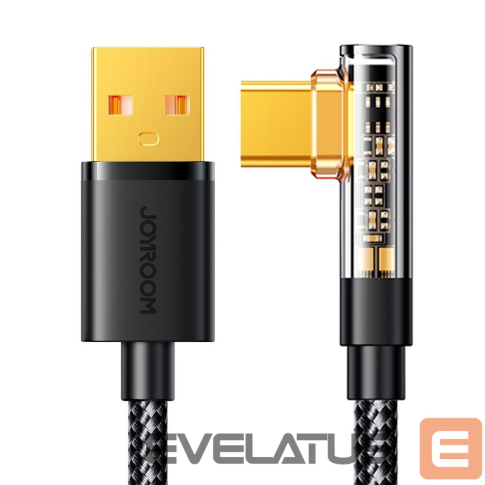 Cable Joyroom Joyroom Gaming Cable S-UC027A6 USB-C (angled) / USB-A (straight) 3A 1.2 m - black