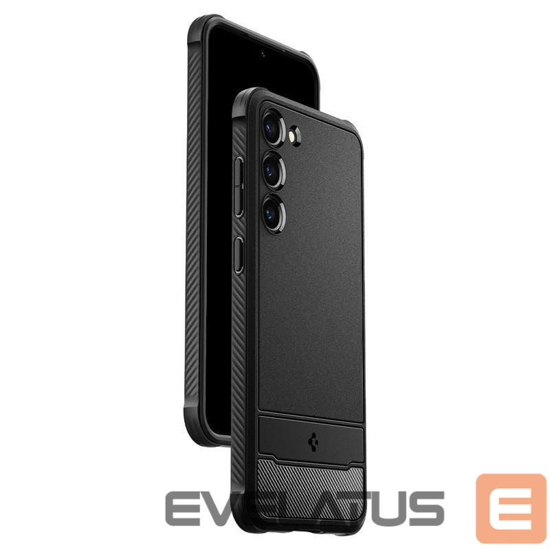 Back panel cover Spigen Spigen Rugged Armor Case for Samsung Galaxy S23 - Matte Black