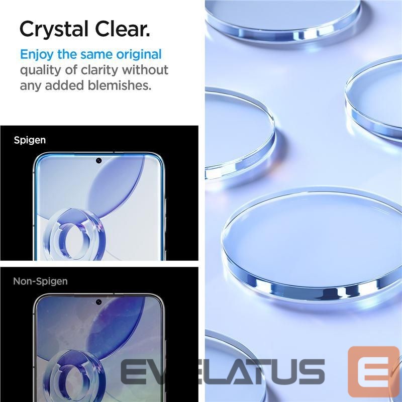 Protective glass Spigen Spigen Glas.tR EZ Fit tempered glass for Samsung Galaxy S23+ - 2 pcs.